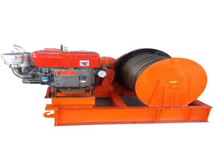 double drum winch machine