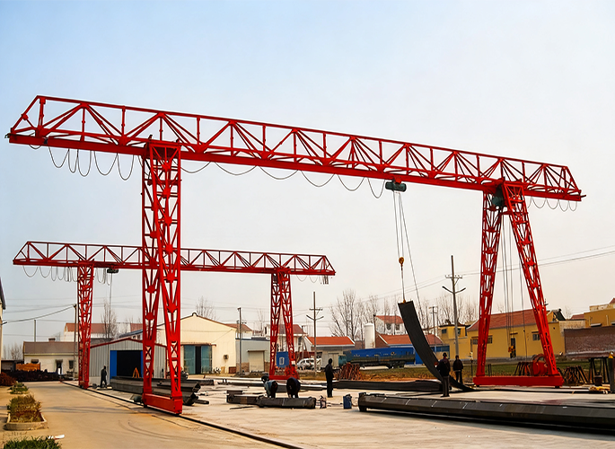 Truss single girder gantry crane
