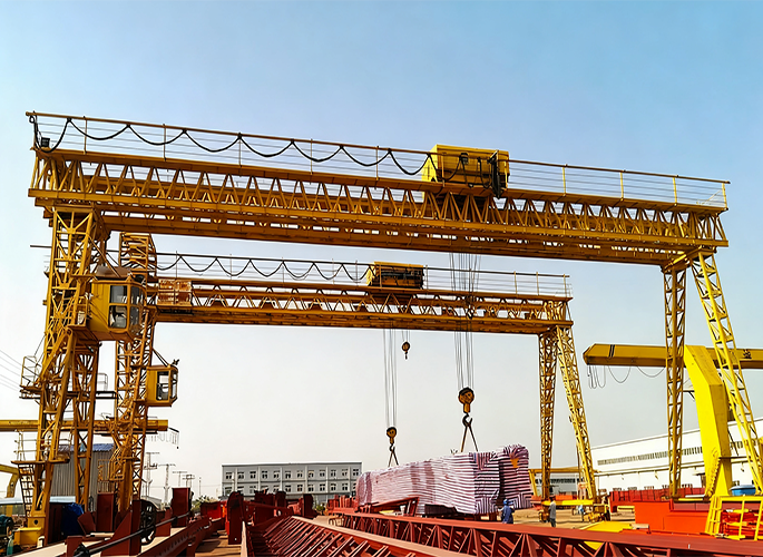 Truss double girder gantry crane