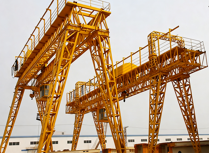 Truss double girder gantry crane