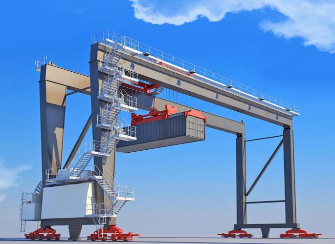 Rail mounted container gantry crane