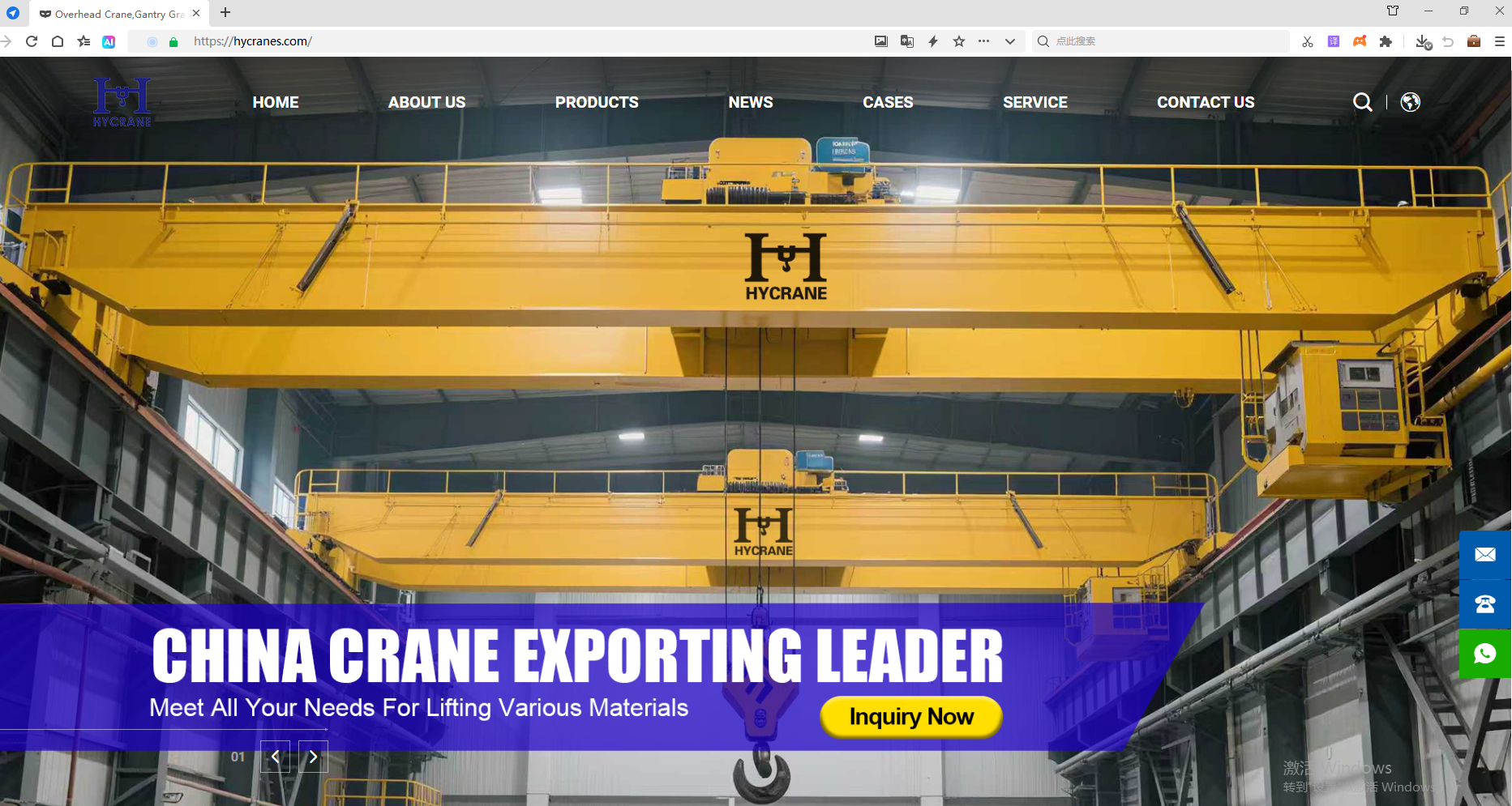 HY Crane overhead crane installation