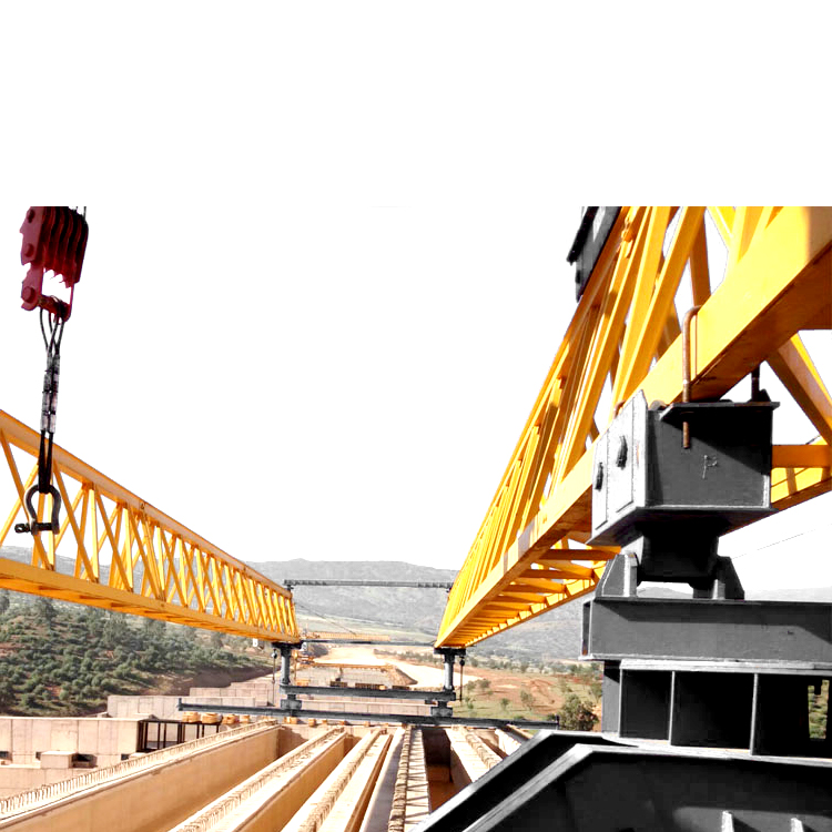 Road and bridge construction girder launcher crane project in Vietnam 2