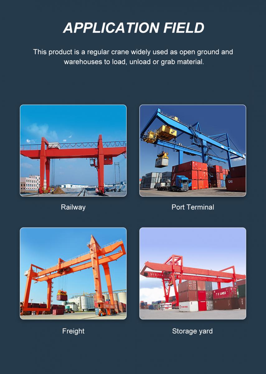 Rail mounted container gantry crane application field