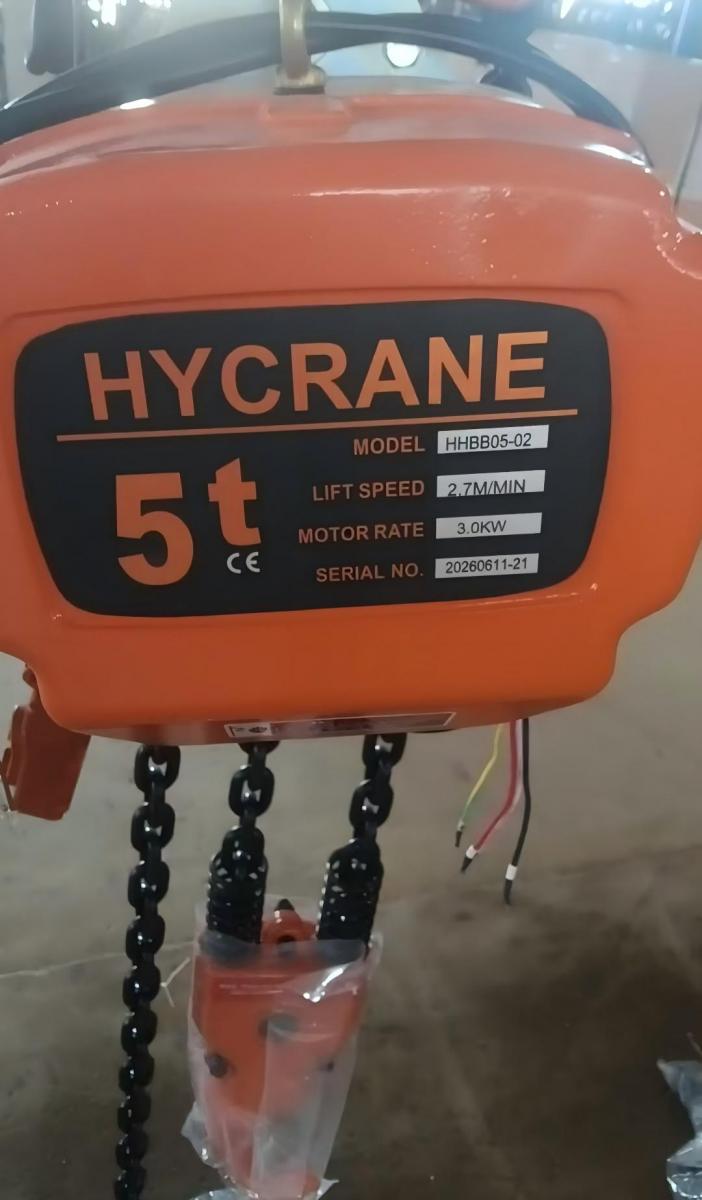 3 Sets 5Ton Electric Chain Hoist with Mobile Portable Gantry Crane for Sudan Client