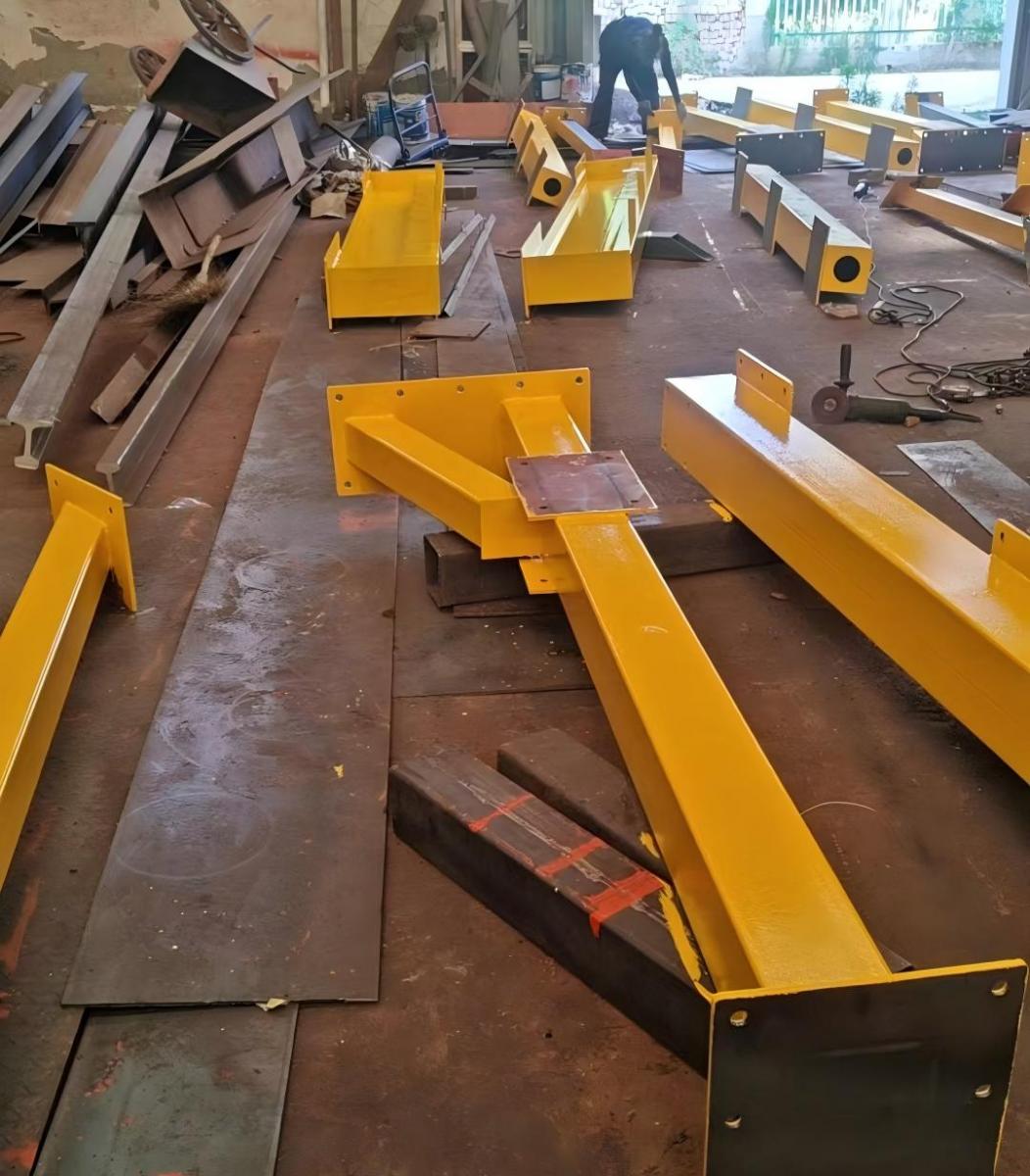 3 Sets 5Ton Electric Chain Hoist with Mobile Portable Gantry Crane for Sudan Client