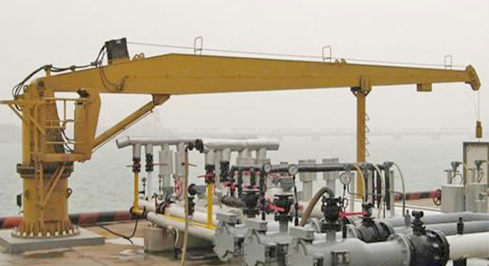 deck mounted crane