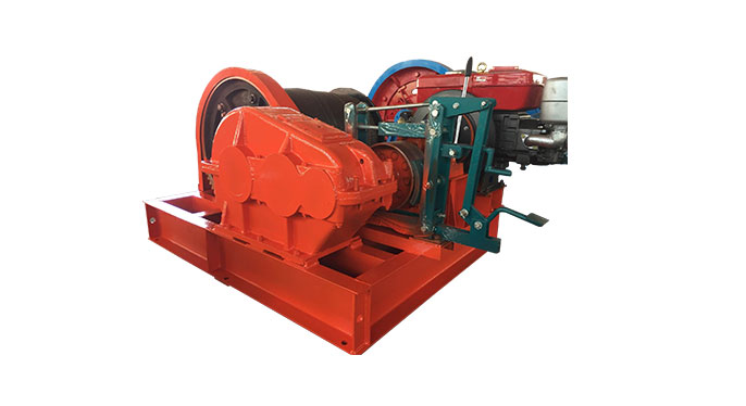 double drum winch machine