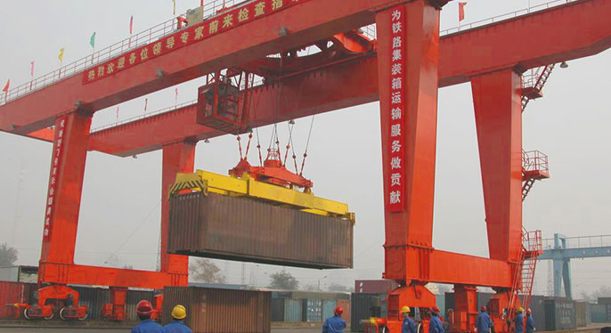 Rail mounted container gantry crane