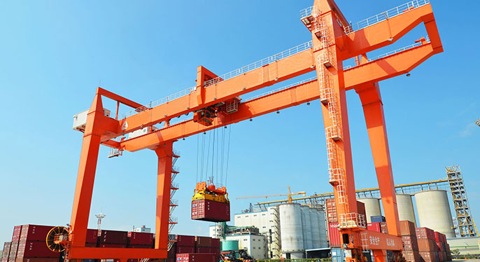 Rail mounted container gantry crane