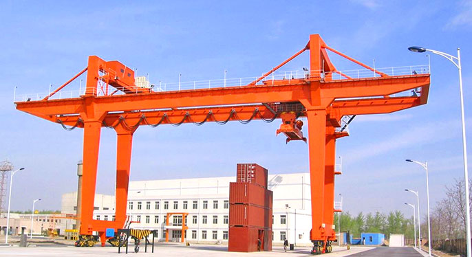 Rail mounted container gantry crane