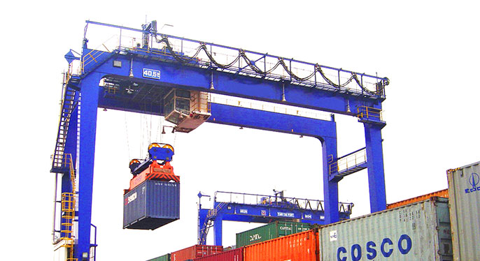 rubber gantry crane