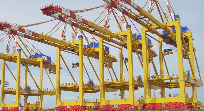 quay cranes in container terminals